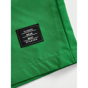Chaud été casual à manches courtes logo imprimé personnalisé nouveau Design OEM 100% coton t-shirt et ensemble court pour hommes - Product Image 3