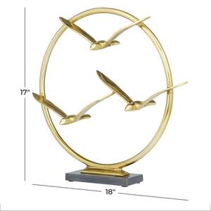 <b>Top</b> Demanding New Hot Sales Handmade Metal Sculpture for Home Office Interior Decoration Gold Plated Sculpture for Indoor Decor - Product Image 2