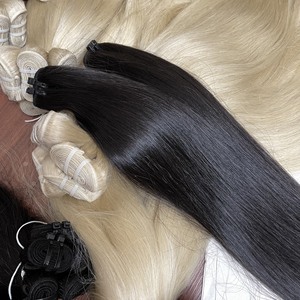 Cheveux de trame droite naturelle de qualité supérieure 100 pour cent de cheveux humains vietnamiens Extensions de cheveux Cabello Humano vierges crus - Product Image 5