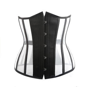 Vente chaude Sexy Transparent Mesh Corset À La Mode À Lacets Bustier pour Femmes Fitness Équipement Accessoire Disponible pour En Vrac - Product Image 1