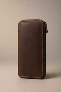 Pochette à crayons en cuir véritable indien stylo/sac à crayons étuis à crayons en cuir - Product Image 3