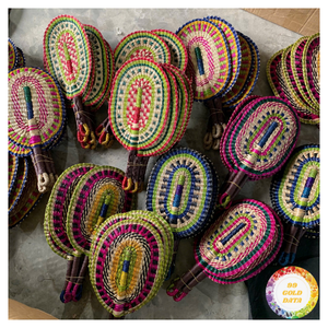 Éventail en herbe de mer au design unique, éventail en bambou, éventails à main, vente en gros, exportateur vietnamien, éventail en paille fait main, éventail en herbe de mer, vente en gros - Product Image 5