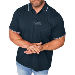 เสื้อโปโลระบายอากาศได้ดีสำหรับใส่ตีกอล์ฟลายพื้นผ้าไม่ทอแบบไม่ทอ - Product Image 3