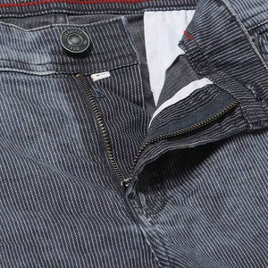 <b>Cargo</b> 2024 New Canvas Knitted <b>Denim</b> <b>Shorts</b> for <b>Men</b> Plus Size Solid High Waist Button Fly Breathable Quick Dry High Street Style - Product Image 6