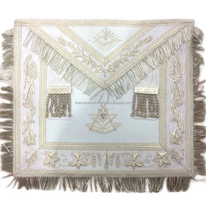 Tabliers de cérémonie maçonniques de haute qualité, écharpes et colliers brodés sur mesure, accessoires cérémoniels durables – Fabricant - Product Image 1