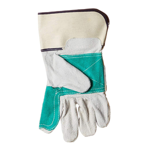 Guantes de cuero protectores de mano dividida de vaca Guantes de trabajo de seguridad de soldadura de cuero Guantes de cuero de seguridad - Product Image 2