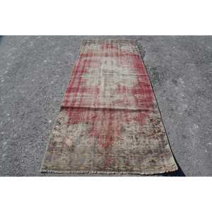 Tapis turc vintage 3,9 x 9,6 pieds, tapis d'intérieur, tapis persan rouge - Product Image 1