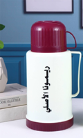 VF109 Bouteille isotherme sous vide en plastique, économique, pour deux tasses, pour thé chaud, eau et café, Sport Yemen