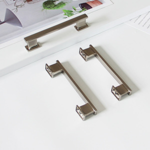 Modern Zinc Alloy Eco-Friendly Durable Cabinet Handle Brushed Nickel Furniture Pulls Bathroom Cupboard <b>Wardrobe</b> Door <b>Hardware</b> - Product Image 4