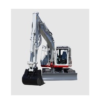 Miniexcavadora Takeuchi TB2150R de calidad con contrapeso grande, estructura de protección antivuelco cerrada y 1 brazo utilitario