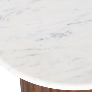 โต๊ะกาแฟไม้กระพือสไตล์โมเดิร์นพร้อมท็อปหินอ่อนสําหรับเฟอร์นิเจอร์ในบ้านและห้องนั่งเล่น - Product Image 3