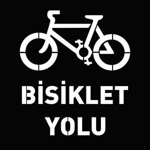 Plantilla de aluminio para dibujar rutas de bicicleta, 100x100cm - Product Image 1