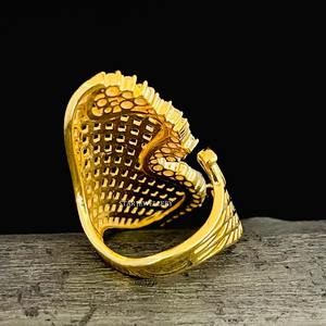 14K แหวนทองแท้ดีไซน์เนอร์เพชรธรรมชาติที่เป็นเอกลักษณ์ - Product Image 1