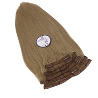 100 Porcentaje de cabello humano vietnamita Paquete de cabello de muestra gratuita de 10 pulgadas a 30 pulgadas de cabello vietnamita crudo en clip con estilo