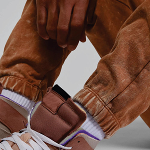 Custom Logo High Quality Men's Casual <b>Jogger</b> <b>Stacked</b> Flare Pant Sweatpants Mid Waist Elastic Closure 100% Cotton Fleece Trousers - Product Image 4