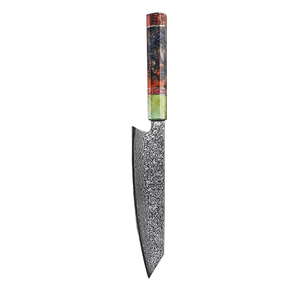 Cuchillo de chef de cocina de Damasco, gran oferta, mango de resina de 13 pulgadas de alta calidad con cubierta de cuero. - Product Image 2