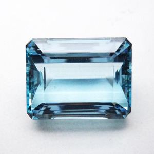 100% naturel qualité d'exportation précieuse bleu aigue-marine pierre précieuse forme octogonale coupe à facettes véritable taille calibrée pierre précieuse OEM - Product Image 5