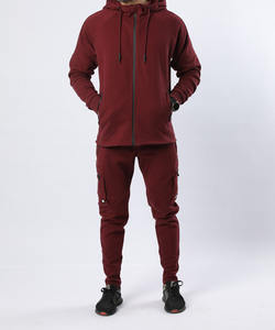 Ensemble de survêtement décontracté à capuche pour l'hiver, coupe classique, avec motif imprimé, 100% coton - Product Image 3