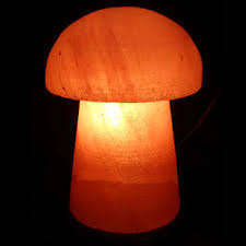 Anwar Enterprises Decorative Mushroom-Shaped Himalayan Salt Lamp Polished and Carved with Floral Catcher Styles - Product Image 5