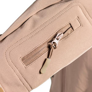 Veste coupe-vent d'hiver en toile imperméable avec col montant - Product Image 4