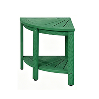 Table d'appoint en plastique résistant aux intempéries, table d'appoint extérieure en plastique HIPS pour patio, pelouse, jardin, piscine, pique-nique