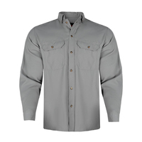 Uniforme de Trabajo de Seguridad Personalizado de Algodón, Resistente al Fuego, Transpirable, de Secado Rápido, Antiestático, Camisa para Hombre de Talla Grande con Serigrafía