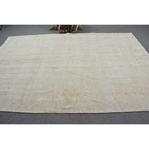 พรม, พรมตุรกีขนาด 6.9x10.3 ฟุต, พรมโมร็อกโกสีขาวทำจากขนสัตว์ - Product Image 3