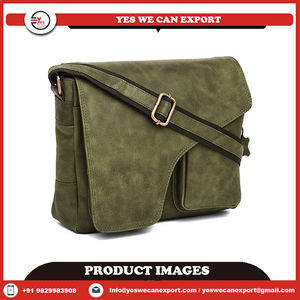 Indien Vintage écologique Buffalo cuir fronde bandoulière sac de messager à la main bohème fil unisexe mode pour les femmes - Product Image 6