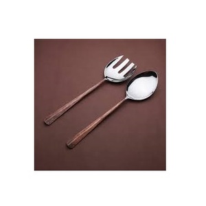 Juego de cubiertos de cresta de Metal con acabado antiguo de oro pulido brillante para uso doméstico en la cocina al por mayor - Product Image 2