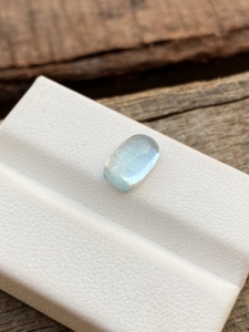 Piedra de cabujones con forma de cojín largo de Aguamarina de Color superior Natural con buen brillo, piedras preciosas sueltas para hacer joyas de 1,92 quilates - Product Image 5