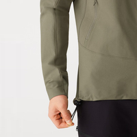 Veste d'hiver pour homme MODA North Snow, de haute qualité, imperméable, coupe-vent, en Polartec Cordura, épaisse, sans col, fermeture éclair sur le devant