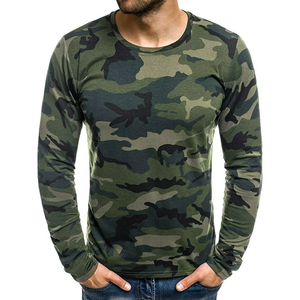 T-shirt tactique de chasse pour homme en polyester et coton, respirant et confortable, pour usage extérieur, logo personnalisé en stock, prix de gros - Product Image 5