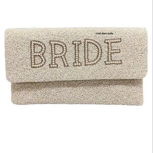 Pochette élégante faite à la main avec des perles et des pierres, tendance pour les femmes, pochette tendance et mignonne - Product Image 1