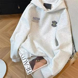 Nueva Sudadera con capucha con estampado gráfico para hombres, sudaderas con capucha de lana informal Vintage, ropa de calle de otoño para mujer, sudaderas con capucha sueltas - Product Image 2