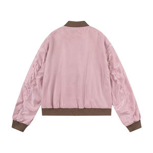 Blouson aviateur unisexe en toile de haute qualité coupe-vent à col tournant avec avant et support OEM pour hommes - Product Image 2