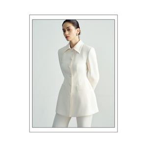 Trajes y Blazers de mujer más vendidos, camisa de Amistad de 6 botones, chaqueta, tela tejida de Spandex de rayón, papel de regalo Whiteant Vietnam - Product Image 1