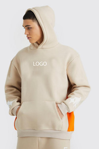 OEM Vêtement Fabricant Personnalisé 3D Puff Imprimé Logo 2 Pièces Contraste Stacked Gusset Survêtement Pull Sweat à Capuche Pantalon Hiver - Product Image 2