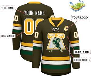 100% poliéster Hockey sobre hielo Jersey personalizado barato sublimación personalizada camisa de hockey sobre hielo 100% poliéster bordado - Product Image 6