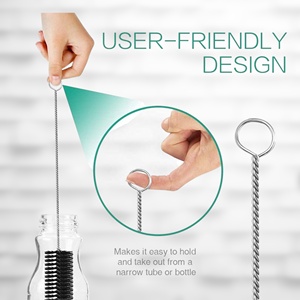 Cepillo de limpieza para boquillas de botellas y tubos, juego de cepillos de nailon multiusos para limpiar pajitas, joyas y teclados. - Product Image 3