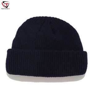 Gorro de lujo con patrón personalizado para adultos, gorro de invierno de punto de alta calidad con impresión digital en blanco para logotipo - Product Image 6