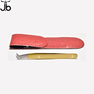 แหนบต่อขนตาสแตนเลสพร้อมโลโก้ที่กำหนดเองเพื่อการใช้งานที่ง่าย - Product Image 1