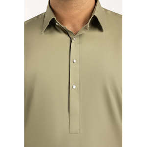 เสื้อเชิ้ตแบบเป็นทางการ SK-PSDS25-003 ผ้าป๊อปลิน ทรงสูท ย้อมสีพื้น - Product Image 1