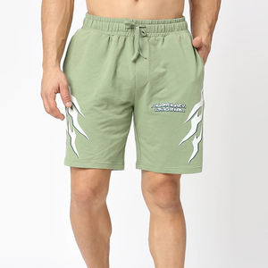 Traje de sudor lavado con ácido OEM, corsé Deportivo Ligero personalizable para hombre, pantalones cortos de secado rápido, ropa de calle con logotipo bordado de talla grande - Product Image 6