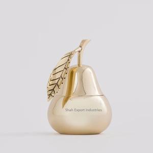 Support votif rempli de cire en forme d'ananas d'or en laiton pour la décoration de table en métal de maison et de mariage emballée dans une boîte - Product Image 5