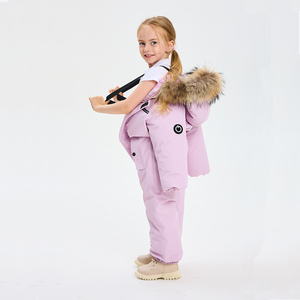 Combinaison de ski coupe-vent pour enfants, veste et pantalon respirants et imperméables pour filles, sports de neige en plein air - Product Image 4