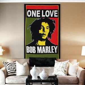 Vente en gros de tapisserie Bob marley Tenture murale Mandala indien Tapisseries bohème hippie 100% coton Couvre-lit - Product Image 3