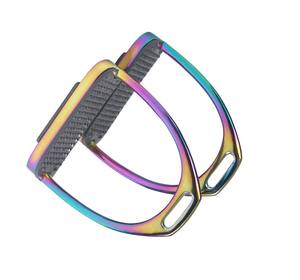 Estribos de aluminio para montar a caballo, agarre de seguridad ligero ajustable, OEM al por mayor calidad de exportación, novedad - Product Image 2