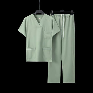 Venta al por mayor de alta calidad cómodo lavable de secado rápido transpirable hospitales médico Scrubs personalizado Color Top Pantalones - Product Image 2