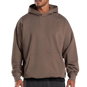 Sweat à capuche en éponge française surdimensionné pour hommes Pull-over complet brodé de logo personnalisé Impression numérique de haute qualité - Product Image 1