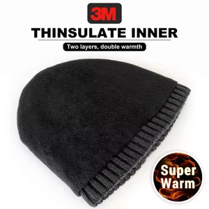 Fabricante personalizado Beanie Hat Unisex invierno cálido forro polar térmico de moda grueso puño de punto - Product Image 3